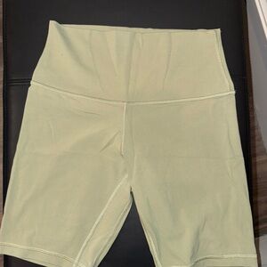 Lululemon Women's High-Waisted Green Shorts